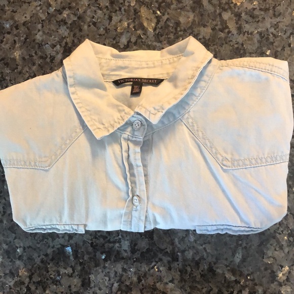 Victoria’s Secret Ombré Denim Button Down Shirt - Picture 6 of 7